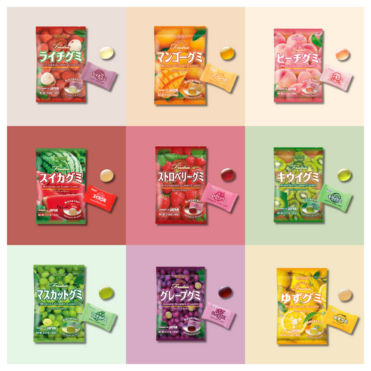 Japanese Fruit Flavored Gummies - Assorted Flavors